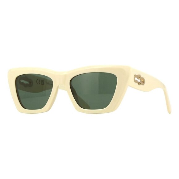 New MULBERRY White Cat Eye SML256 0702 Sunglasses Women - Picture 1 of 4